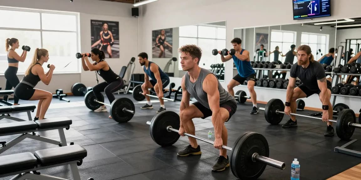 Steroide Boutique empowering bodybuilders and fitness enthusiasts in a dynamic gym environment.