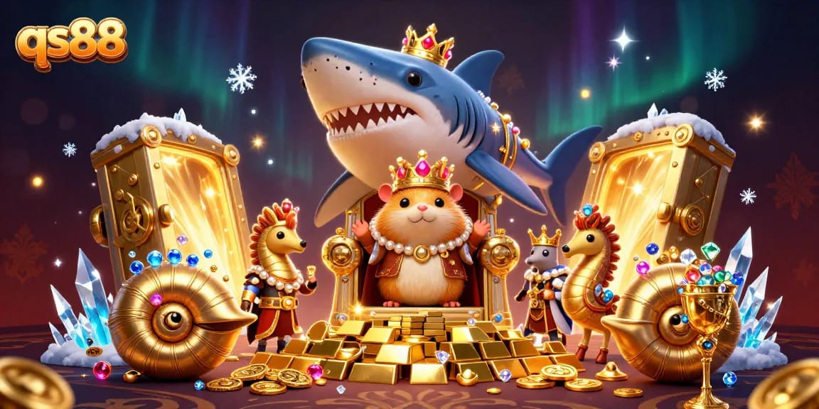 Join the adventure at qs88, where the golden hamster king and treasure await!