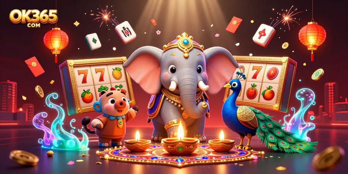 Engage in thrilling gameplay at OK365 COM featuring vibrant casino elements and immersive visuals.