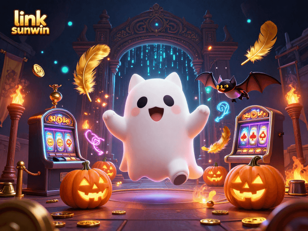 Win big with exciting games at link sunwin as ghost cat and bat explore a haunted casino.