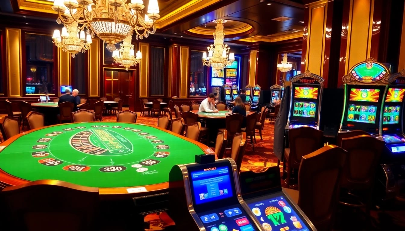 Experience the thrill of i9bet's vibrant casino atmosphere featuring engaging games and sleek designs.