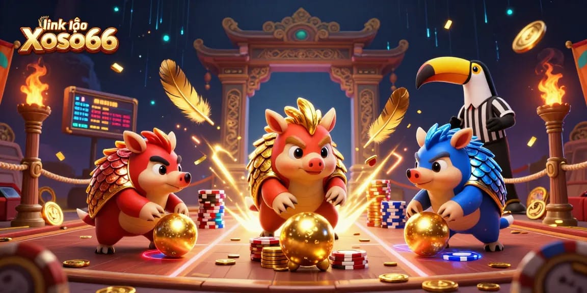 Engage in thrilling action as pangolins roll into golden balls and chips at link vào Xoso66.