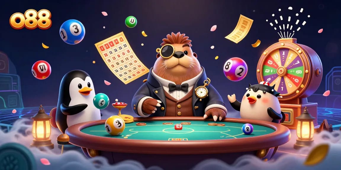 Play thrilling games at o88's vibrant underwater casino with unique characters and dynamic elements.