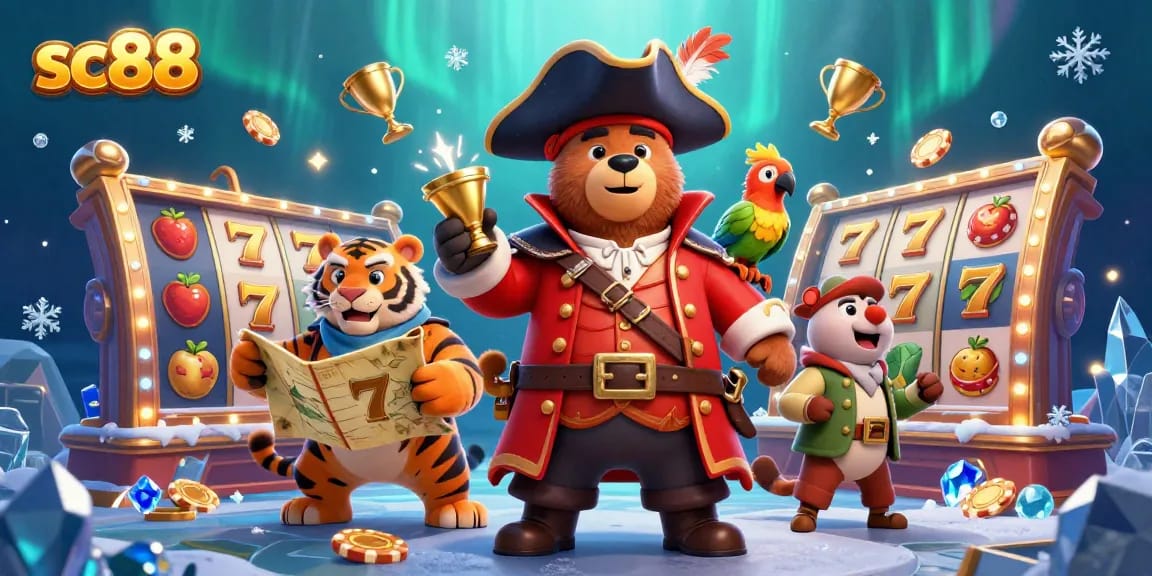Engage in thrilling gameplay with sc88's vibrant slots scene featuring captivating characters.
