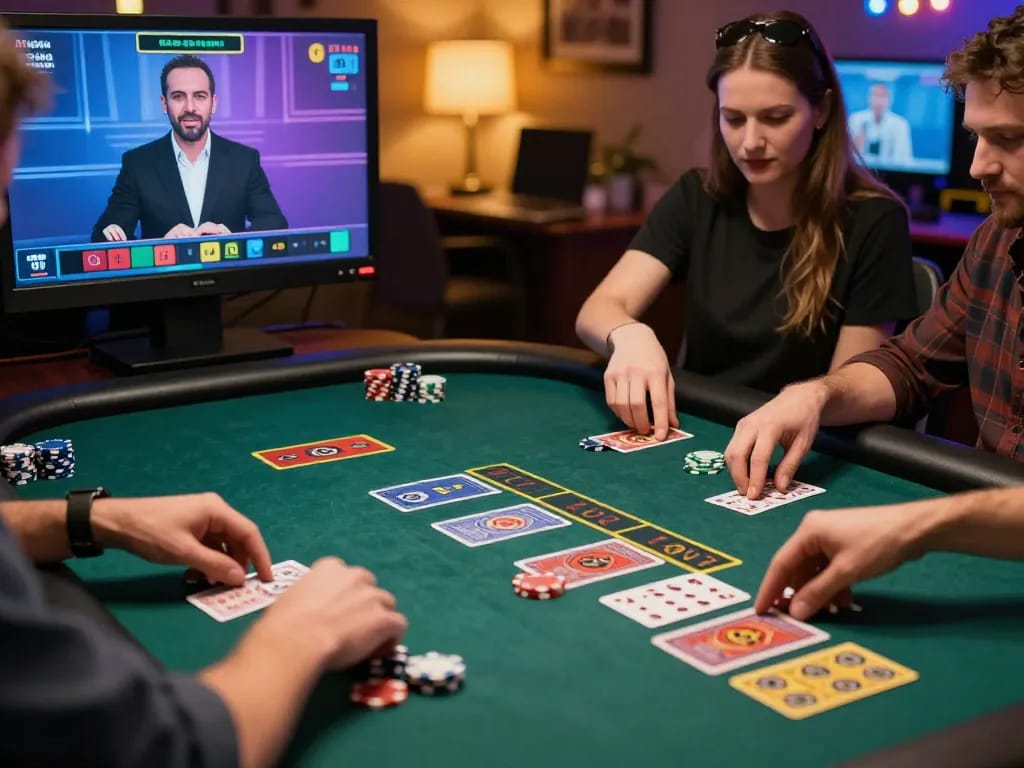 Players engaging with 3BET live blackjack table in an interactive online casino experience.