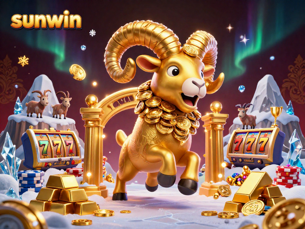 Experience thrilling wins with sunwin's massive golden ram charging toward a jackpot!