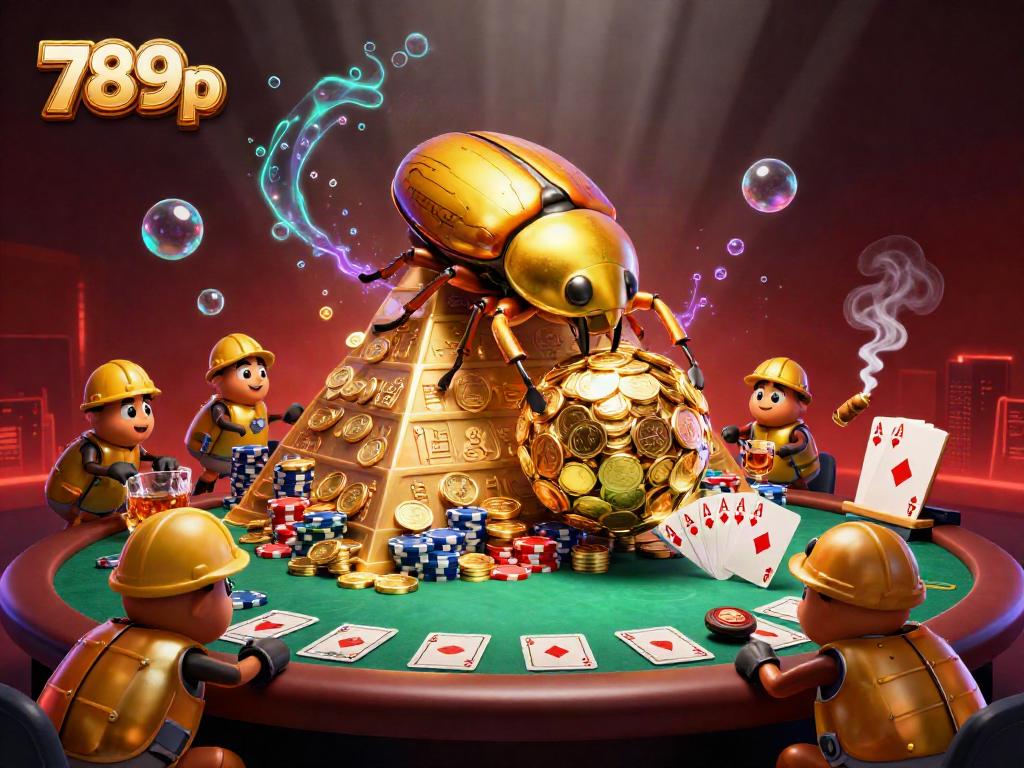 Explore the vibrant world of 789p through a casino-themed 3D illustration packed with golden excitement.