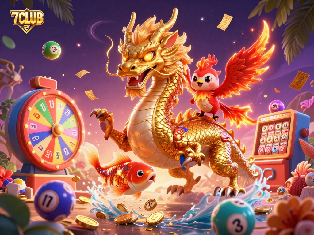 Win big with 7CLUB's exciting gaming world filled with colorful games and vibrant prizes.