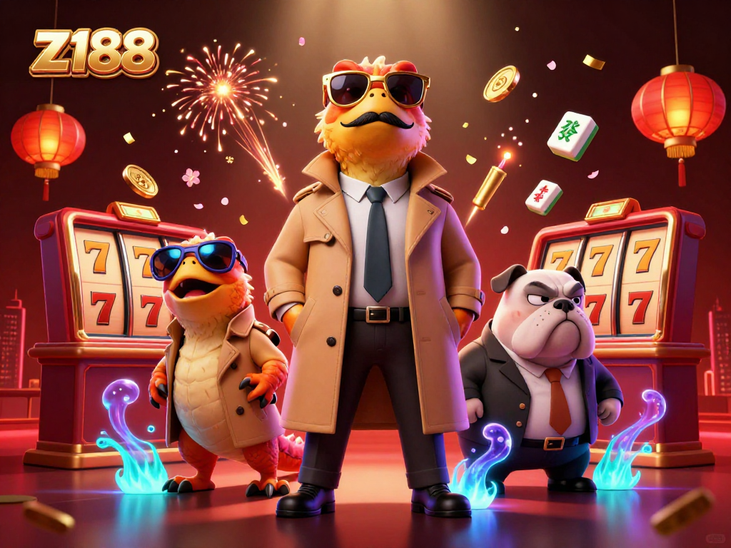 Engage in z188's winning strategies with a vivid scene of three raptors pretending to enter a VIP casino lounge.