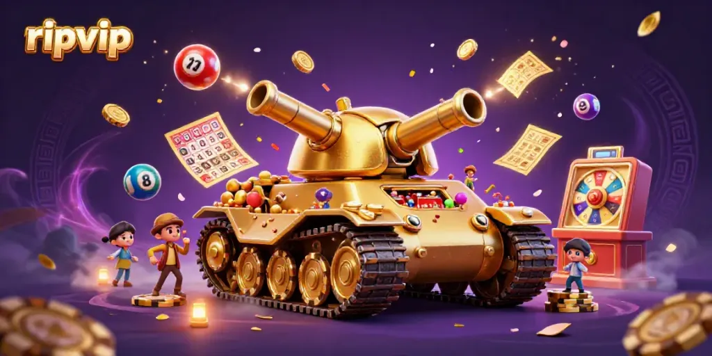 Experience the excitement of ripvip with a vibrant casino tank bursting with lottery fun and dazzling elements.