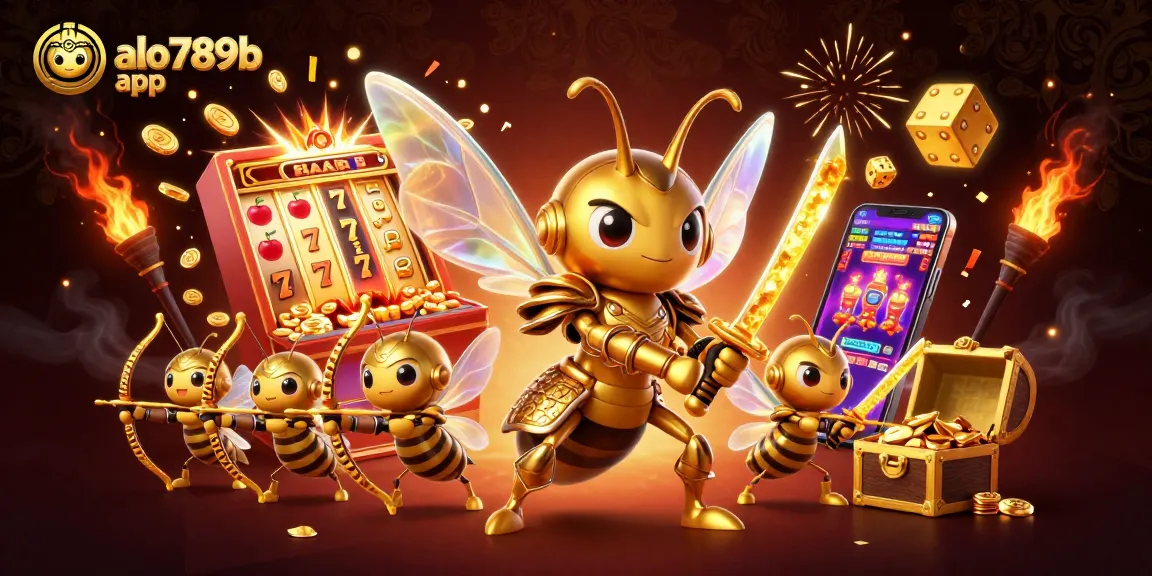 Experience thrilling gameplay with the alo789b app as the golden hornet leads a vibrant casino adventure.