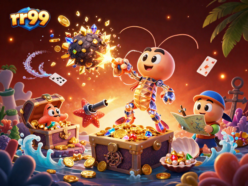 Engage with rr99 while the cosmic mantis shrimp showcases captivating winning moments