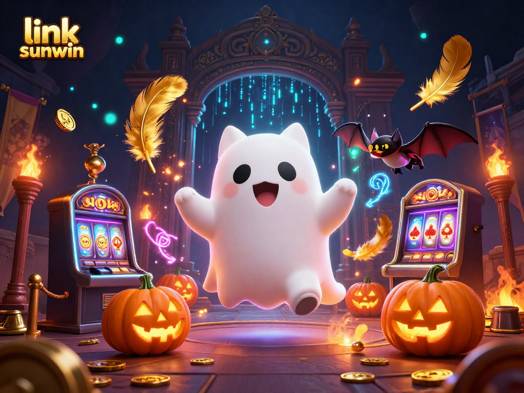 Win big with exciting games at link sunwin as ghost cat and bat explore a haunted casino.