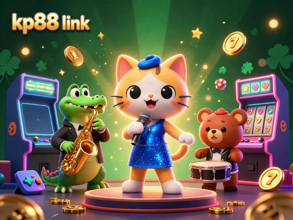 Experience thrill at kp88 link with lively jazz characters and vibrant casino elements!