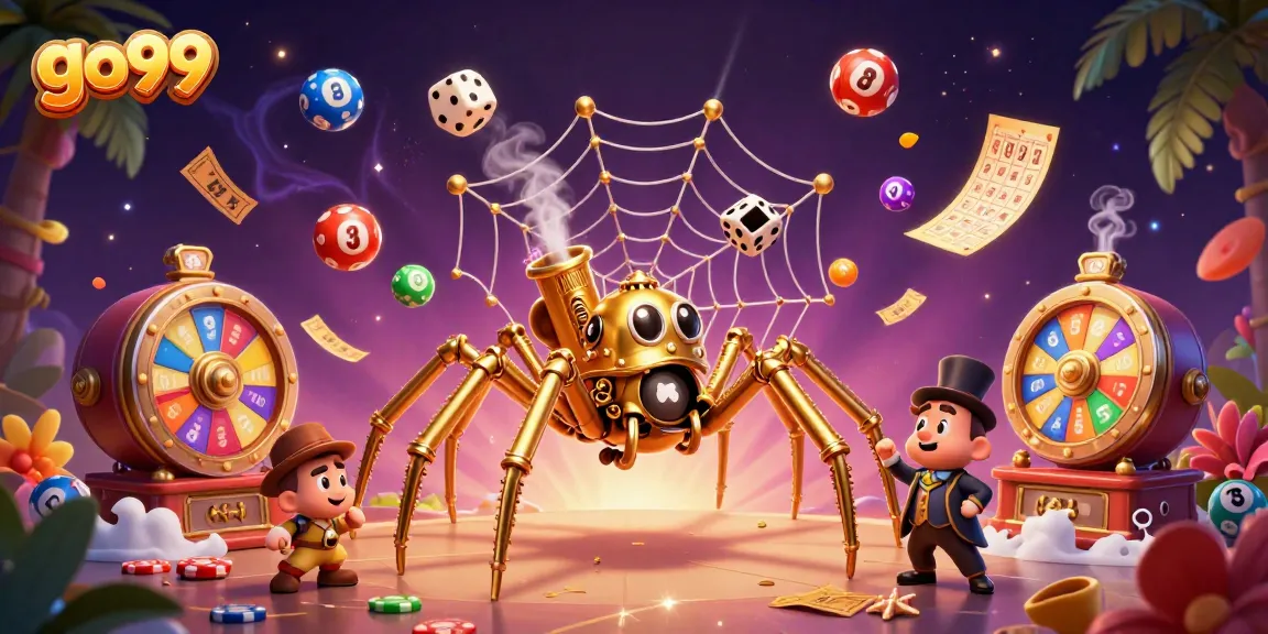 Engage in winning experiences with go99's captivating 3D casino illustration featuring steampunk elements.