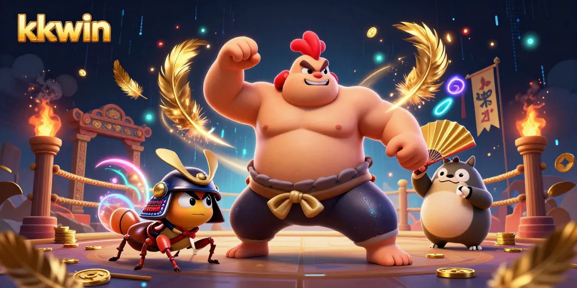 Engage with the thrilling energy of kkwin in a dynamic 3D casino showdown featuring sumo wrestlers and samurai.