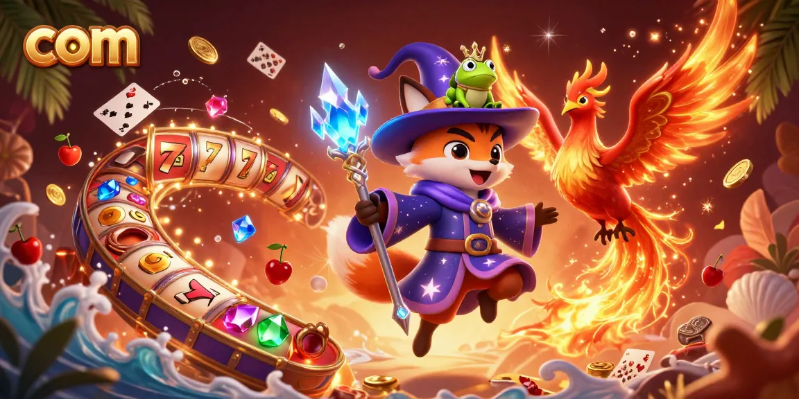 Spin the slots at com, with a magical wizard and phoenix bringing excitement to the gaming experience.