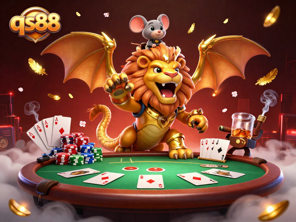 Experience winning thrills at qs88 with a triumphant chimera and poker excitement.