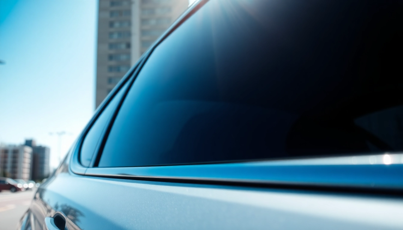 Enhance your style with window tint near me in a modern urban setting.