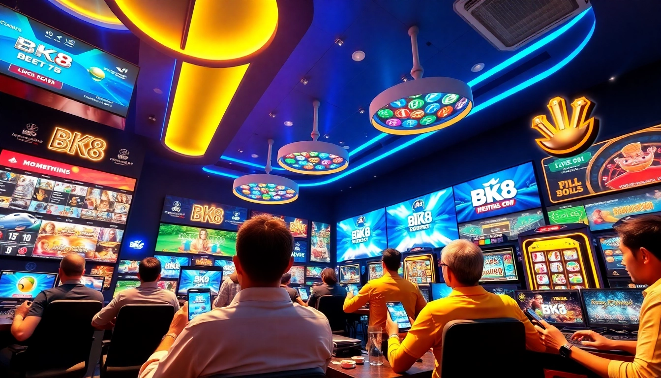 Experience the excitement of bk860s.com with vibrant online gambling scenes featuring sports, casino, and slots.