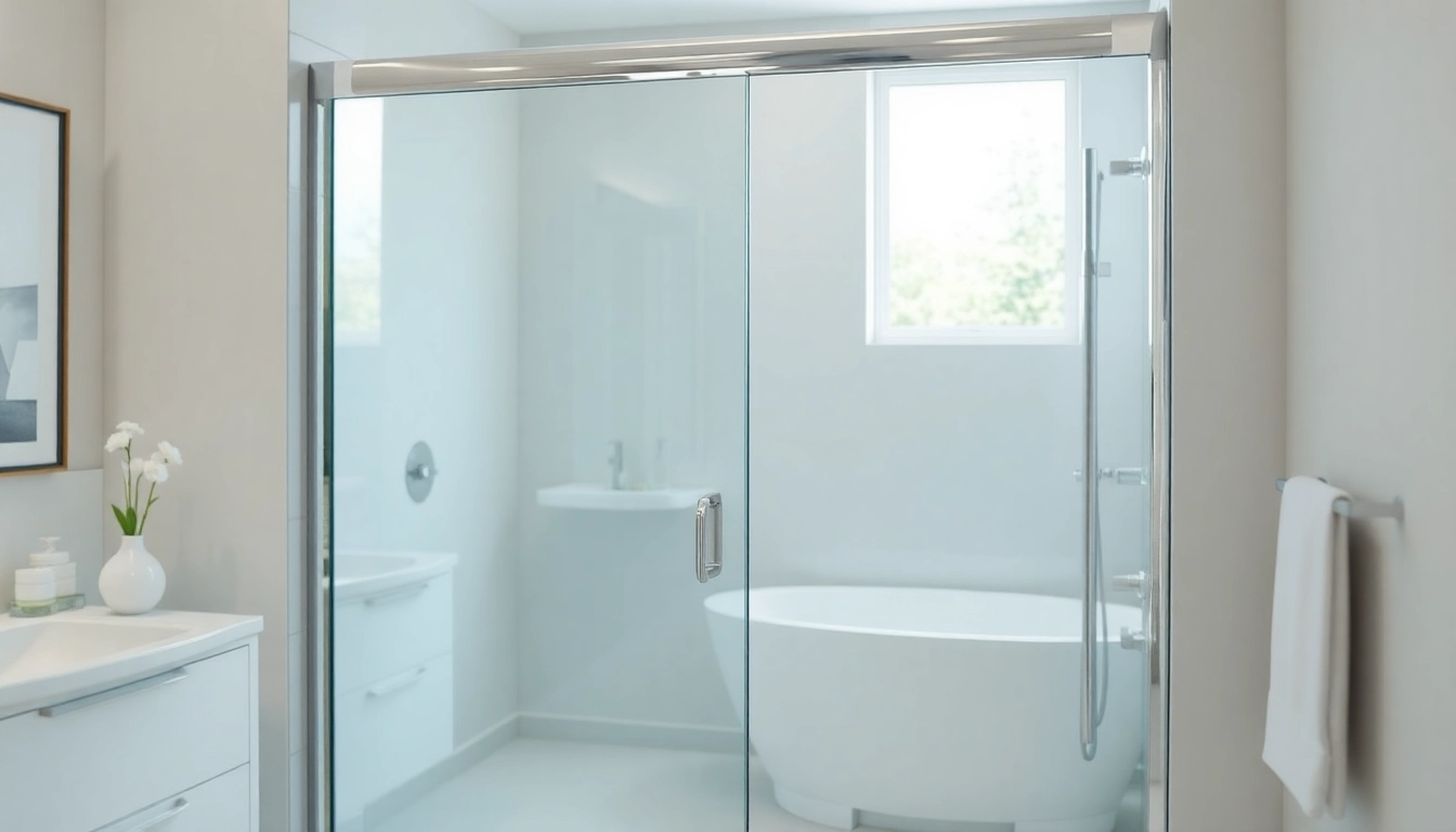 Exquisite shower screen sliding door enhances style and functionality in a modern bathroom space.