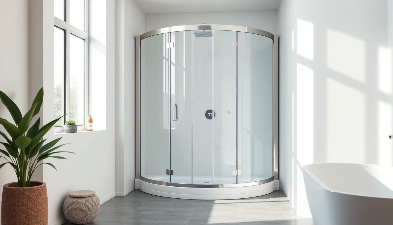 Erleben Sie die sonni Duschkabine 90x90 in einem modernen Badezimmer mit klaren Linien und eleganten Details.