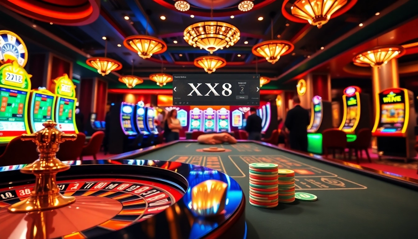 Engage in thrilling casino games at https://xx88.trading/ with vibrant roulette and poker tables.