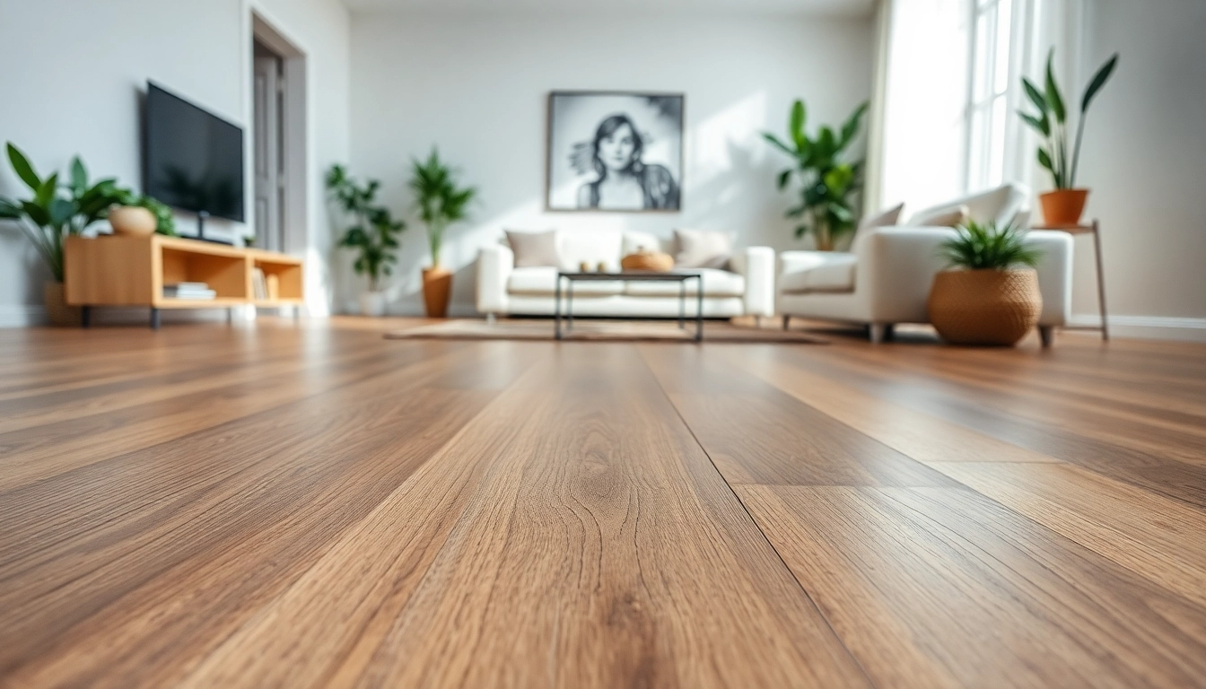 Transform your space with luxury vinyl flooring that combines style and durability in this modern living room.