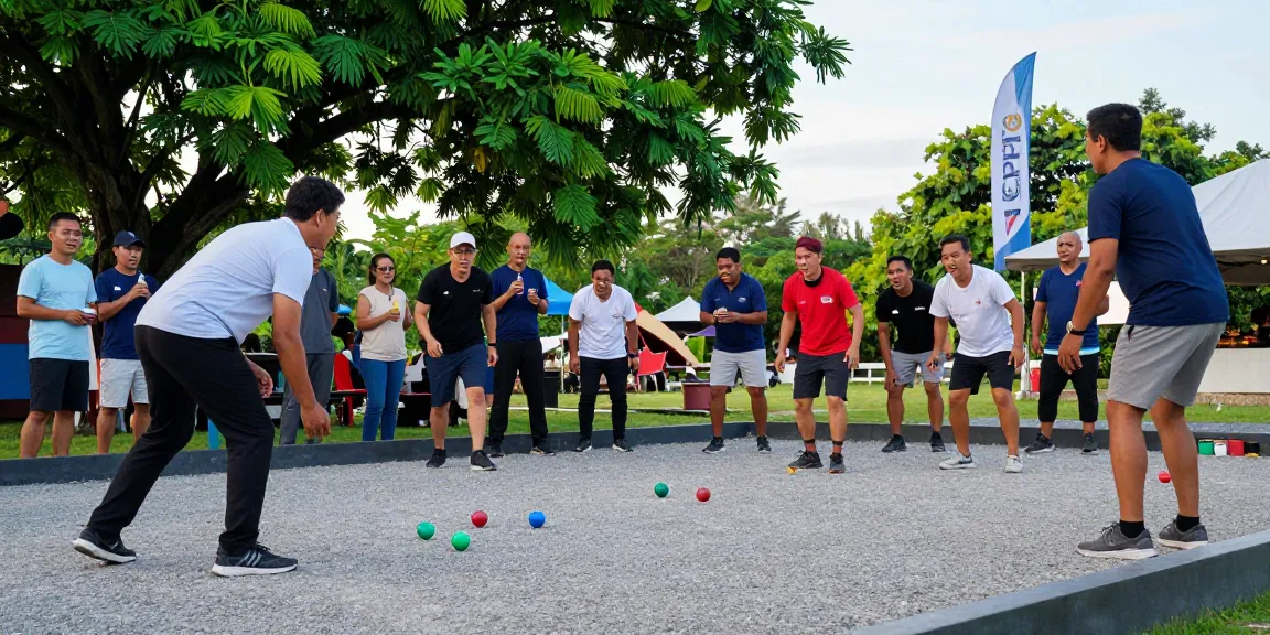 Engaging petanque match scene showcasing fopikotatarakan.org's vibrant community and competitive spirit.