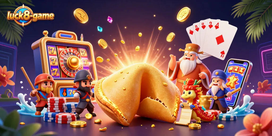 Spin to win with luck8-game as golden opportunities shine among vibrant casino elements.