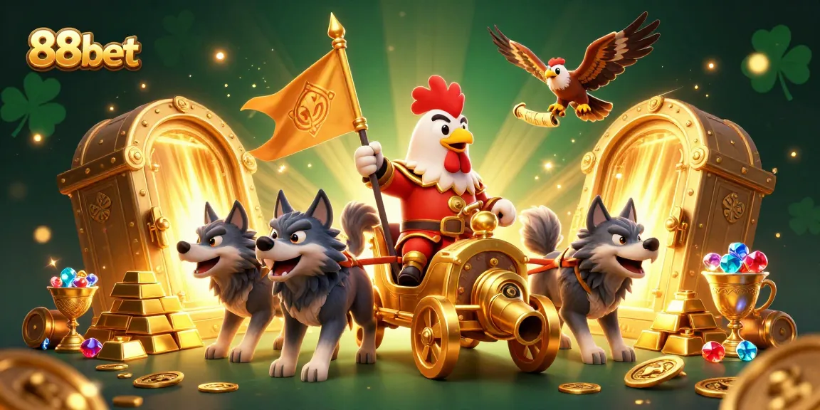 Engage in thrilling gaming adventures with the 88bet rooster warlord and treasures!