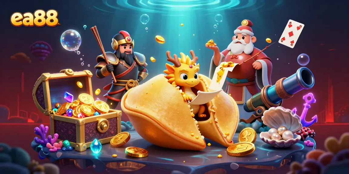 Play exciting games at ea88 while exploring vibrant casino elements and treasures.