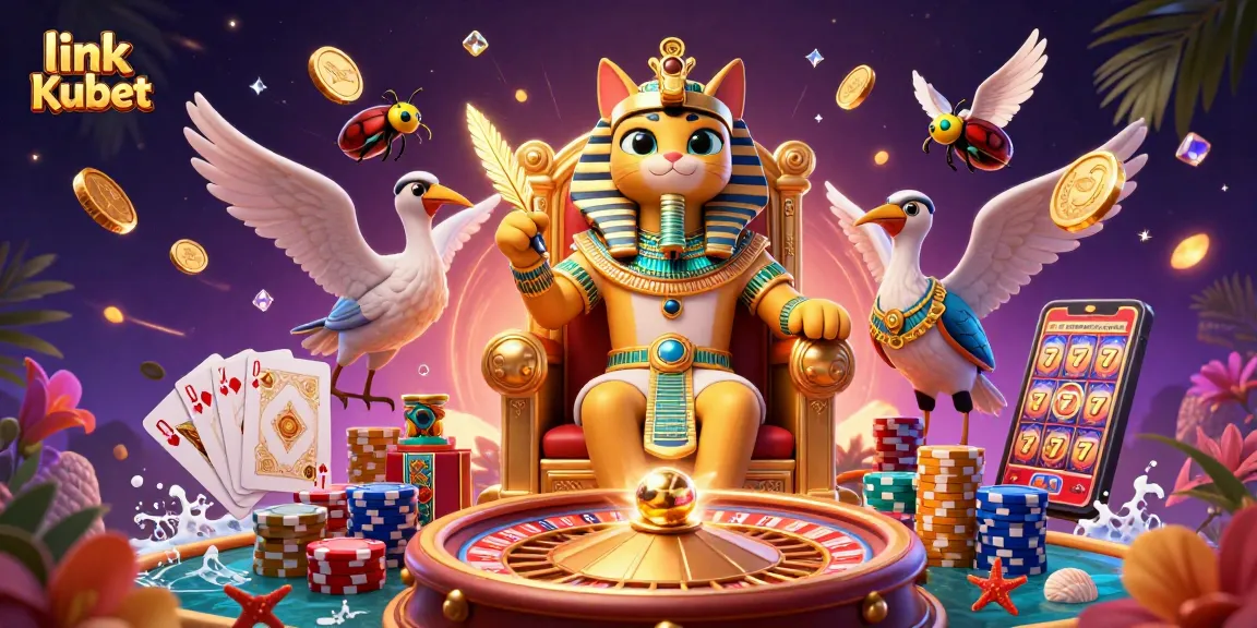Play thrilling games with link Kubet, featuring vibrant 3D scenes of casino excitement.