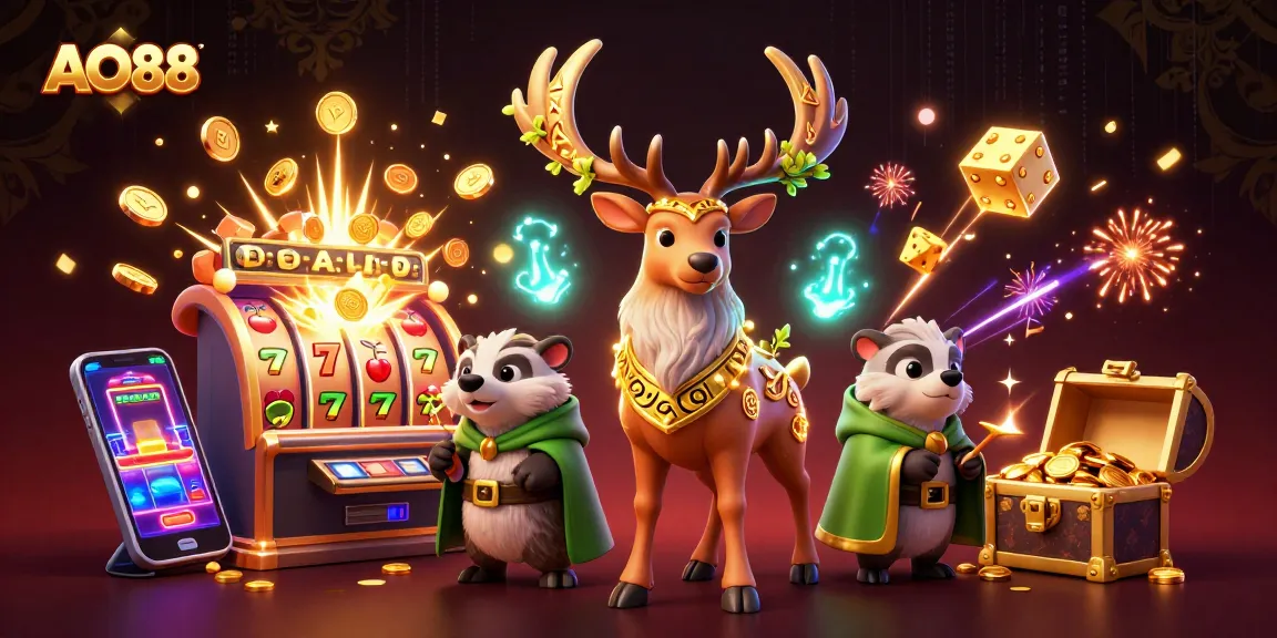Experience thrilling AO88 gaming with magical stags, vital jackpots, and sparkling visuals.