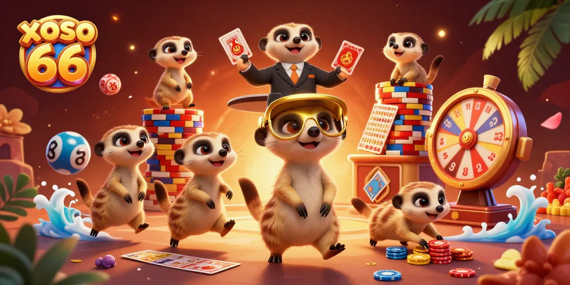 Engage with thrilling lottery play at xoso 66 with collaborative meerkats and exciting game elements.