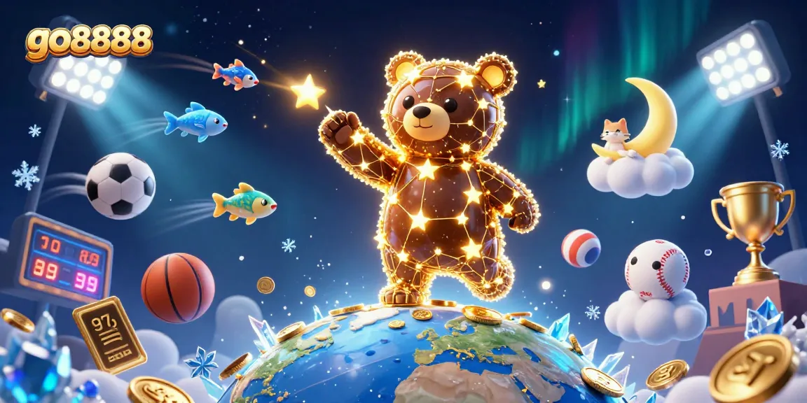 Experience the excitement of go8888 with vibrant 3D casino elements and engaging characters.