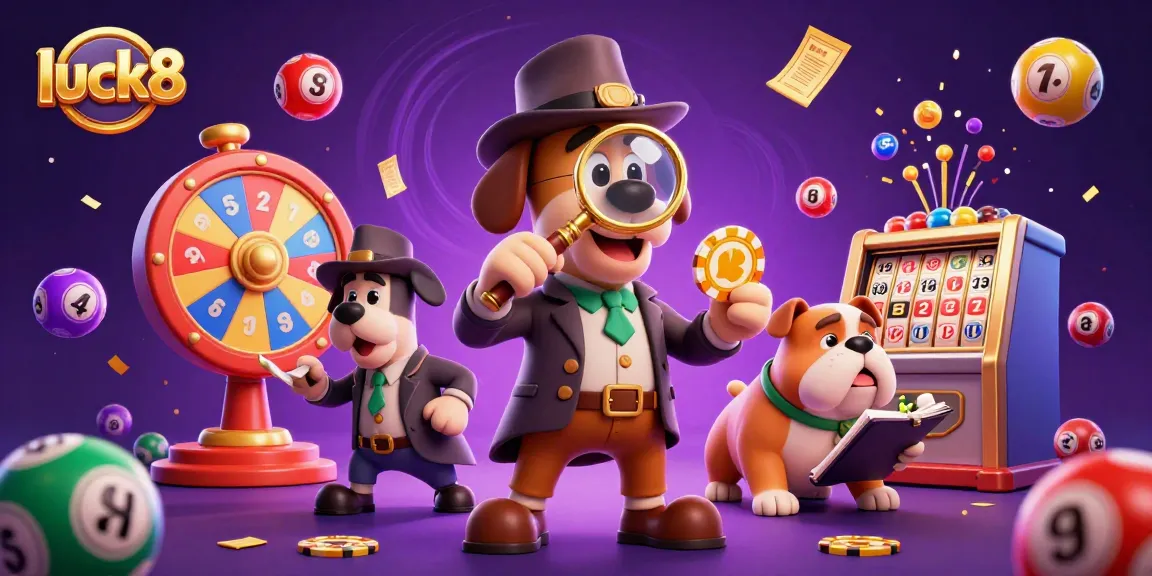 Win at luck8 with vibrant lotteries and treasures in this dazzling gambling scene.