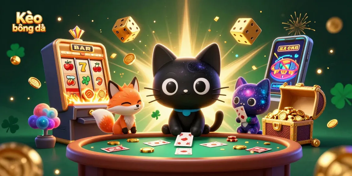 Engage in Kèo bóng đá action with a cosmic casino featuring dynamic characters and vibrant elements.